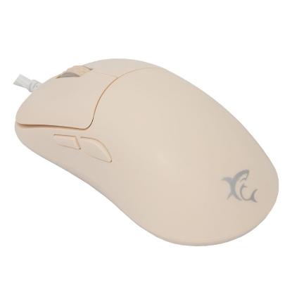 Miška WHITE SHARK Graphene, optički, 12400dpi, bež