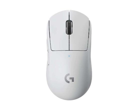 Miška LOGITECH Pro X Superlight, bežični, optički, 25600dpi, beli, USB