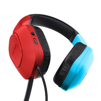 Slušalice TRUST GXT 416S Zirox, za Switch, crveno-plave