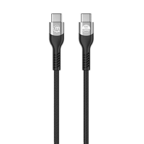 Kabel MANHATTAN, USB 2.0, USB-C (M) na USB-C (M), PD 3.1, 240W, 2.0m
