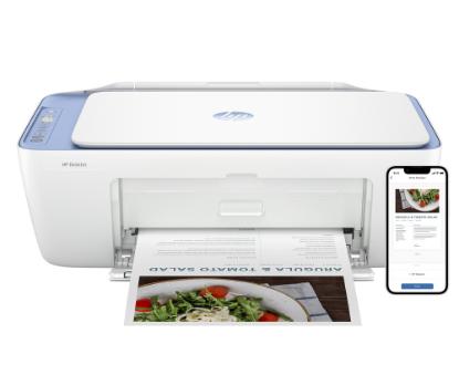 Multifunkcijski Tiskalnik HP DeskJet 2822e, 588R4B, Tiskalnik/scanner/copy, 1200dpi, Wi-Fi, USB, beli, Instant Ink