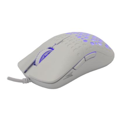Miška BARACUDA BGM-022 Octopus, RGB, optički, 3600dpi, beli