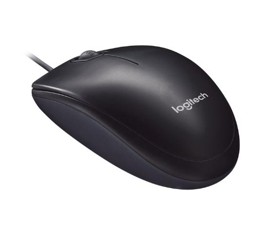 Miška LOGITECH M90, optički, črni