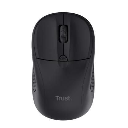 Miška TRUST Primo, optički, 1600dpi, bežični, USB, mat črni