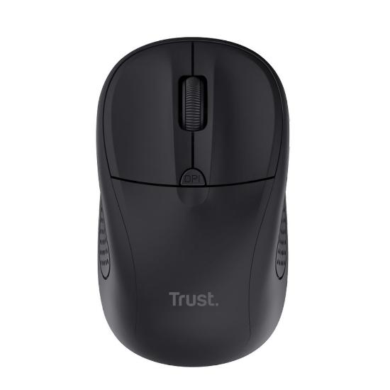 Miška TRUST Primo, optički, 1600dpi, bežični, USB, mat črni