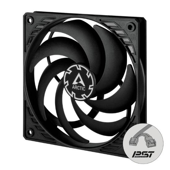 Ventilator ARCTIC P12 Slim PST, 120mm, PWM, 2100 okr/min, črni