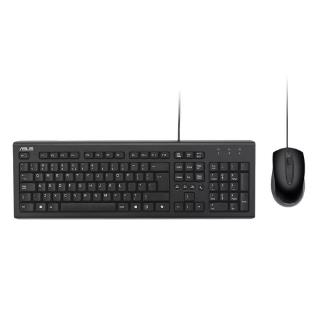 Tipkovnica + miška ASUS U2000, USB, črna
