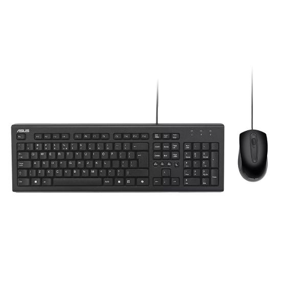 Tipkovnica + miška ASUS U2000, USB, črna