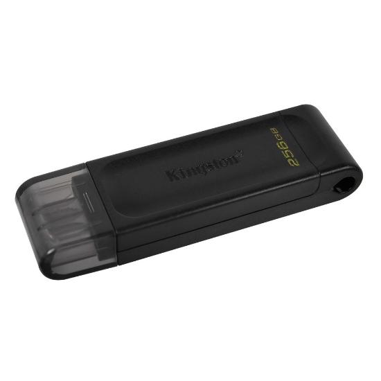 Memorija USB-C FLASH DRIVE, 256 GB, KINGSTON DT70/256GB, crni