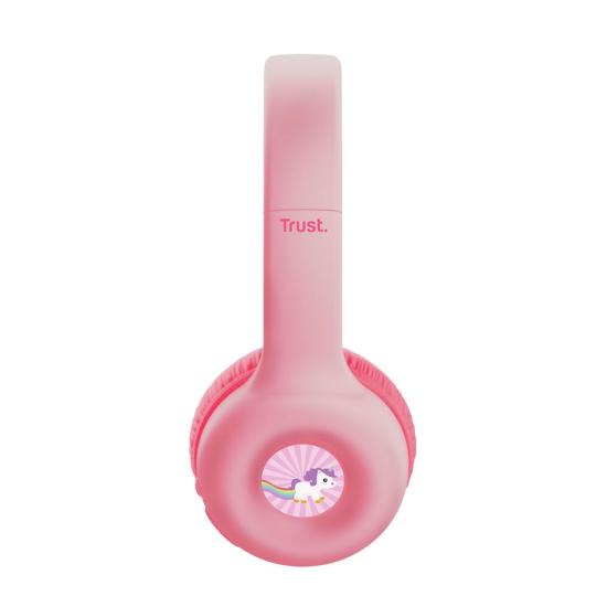 Slušalice TRUST Nouna Wireless, dječje, BT, bežične, roze