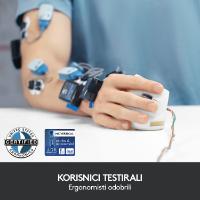 Miška LOGITECH MX Vertical Advanced Ergonomic, optički, bežični, USB, črni