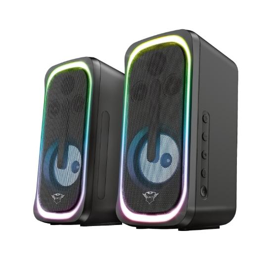 Zvočniki TRUST GXT 635 Rumax, 2.1, RGB, 40W, BT, črni