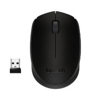 Miška LOGITECH B170, optički, 1000dpi, bežični, črni, USB