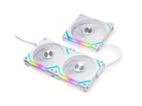 Ventilator LIAN LI Uni Fan SL120 V2 RGB PWM, 120mm, beli, 3 ventilatora, krmilnik