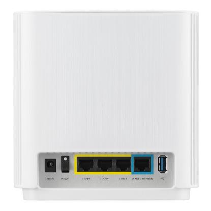 Router ASUS ZenWifi XT9, AX7800 AiMesh, bežični, 1 komad, bijeli