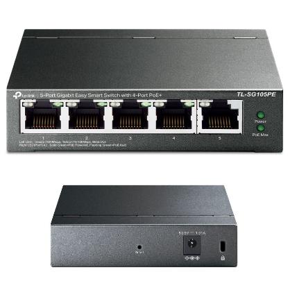 Switch TP-LINK TL-SG105PE, 10/100/1000 Mbps, 5-port, Smart, metalno kućište