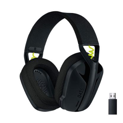 Slušalice LOGITECH Gaming G435 Lightspeed, USB-C, bežične, BT, crne