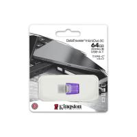 Memorija USB 3.2 FLASH DRIVE, 64GB, KINGSTON DataTraveler Micro Duo DTDUO3CG3/64GB, ljubičasti