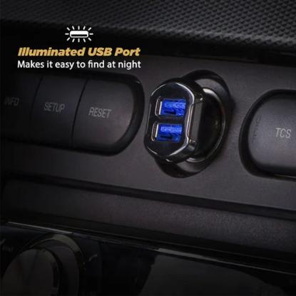Auto punjač SCOSCHE ReVolt Dual, 2xUSB 12W, malih dimenzija