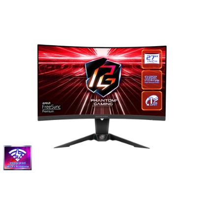 Gaming monitor 27" ASROCK PG27Q15R2A, QHD, VA, 165Hz, 1ms, 550cd/m2, FreeSync, ukrivljen, zvočnici, črni