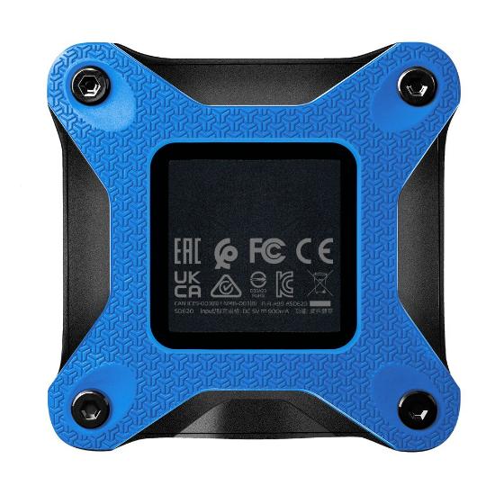 SSD vanjski 512 GB ADATA SD620, SD620-512GCBL, 520/460 MB/s, USB 3.2 Gen2, plavi