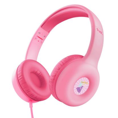 Slušalice TRUST Nouna, dječje, 3.5mm, roze