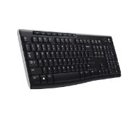 Tipkovnica LOGITECH K270, brezžična, črna, Unifying receiver USB