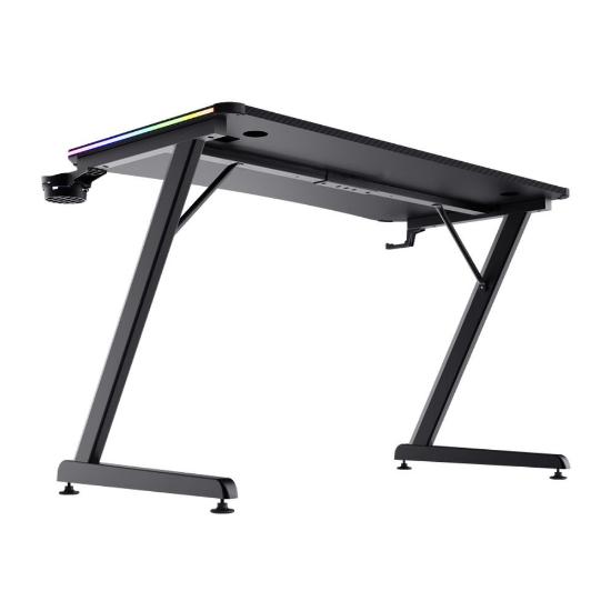 Gaming miza TRUST GXT 709 Luminus, RGB, črni