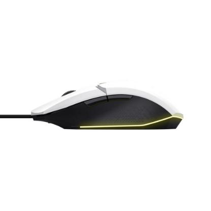 Miška TRUST GXT 109W Felox, RGB, optički, 6400dpi, beli