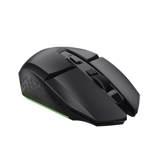 Miška TRUST GXT 110 Felox, RGB, optički, bežični, 4800dpi, črni