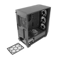 Ohišje ANTEC DF700 Flux, MIDI, ATX, črno, bez napajalnika
