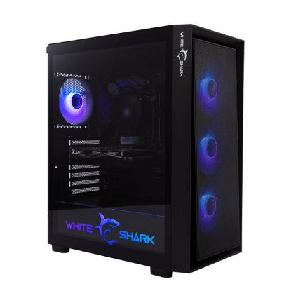 Ohišje WHITE SHARK GCC-2401 Warhead-3, E-ATX, prozor, RGB, bez napajalnika, črno