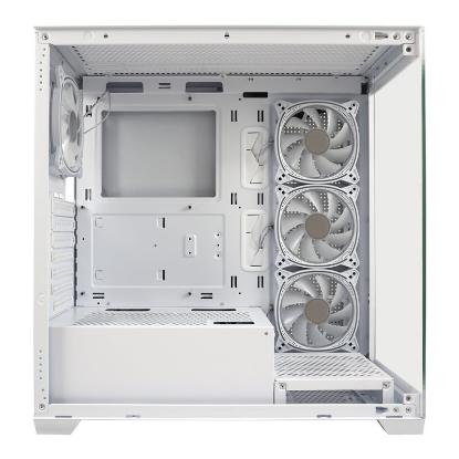 Ohišje LC POWER Gaming 715B Seamless Pale X, MIDI, ATX, window, belo, bez napajalnika