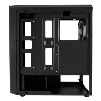Ohišje LC POWER LC-703B-ON Quad-Luxx, MIDI, ATX, window, črno, bez napajalnika