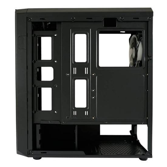 Ohišje LC POWER LC-703B-ON Quad-Luxx, MIDI, ATX, window, črno, bez napajalnika