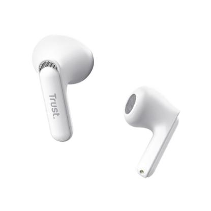 Slušalice TRUST Yavi, in-ear, ENC, bežične, bijele