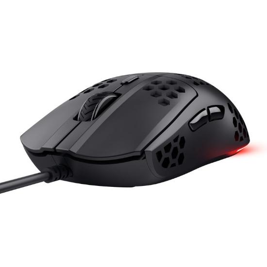 Miška TRUST GXT928 Helox, RGB, optički, 6400dpi, črni