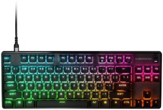 Tipkovnica STEELSERIES Apex 9 TKL, RGB, mehanička, OptiPoint switch, US layout, USB, črna