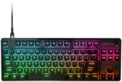 Tipkovnica STEELSERIES Apex 9 TKL, RGB, mehanička, OptiPoint switch, US layout, USB, črna