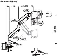 Stalak za monitor SBOX LCD-C49, stolni, do 49", za 1 monitor, crni