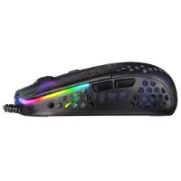 Miška XTRFY MZ1 - ZY'S Rail RGB, optički, 16000dpi, črni, USB