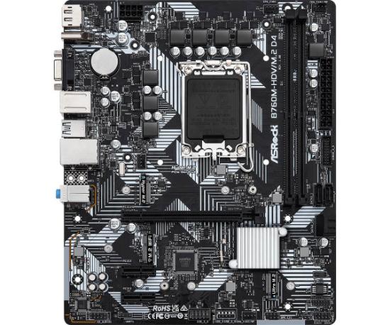 Matična plošća ASROCK B760M-HDV/M.2 D4, Intel B760, DDR4, mATX, s. 1700