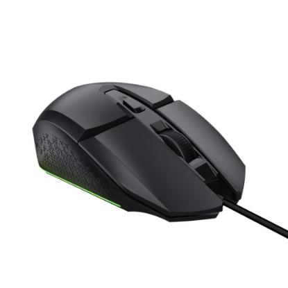 Miška TRUST GXT 109 Felox, RGB, optički, 6400dpi, črni