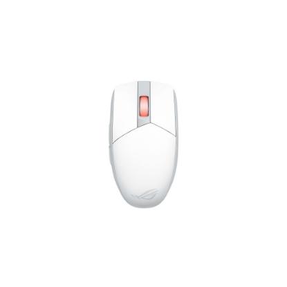 Miška ASUS ROG Strix Impact III, RGB, optički, bežični, BT, 36000dpi, beli