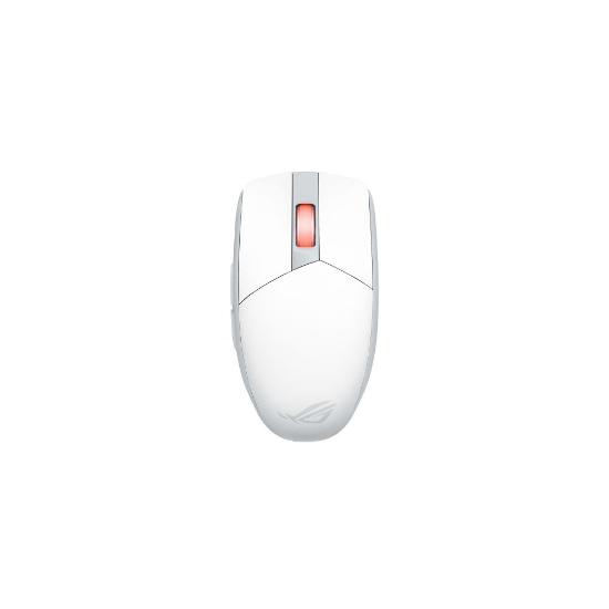 Miška ASUS ROG Strix Impact III, RGB, optički, bežični, BT, 36000dpi, beli