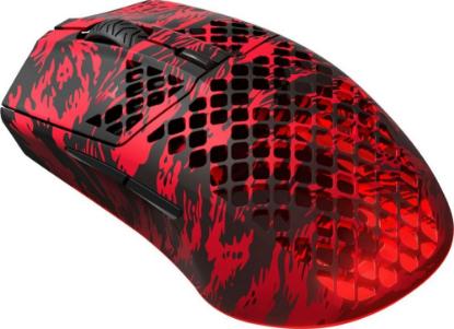Miška STEELSERIES Aerox 3 Wireless Faze Clan, RGB, optički, bežični, BT,18000dpi, crno-rdeči