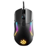 Miška STEELSERIES Rival 5, optički, RGB, 18000 CPI, mat črni, USB