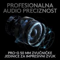 Slušalice LOGITECH Gaming G PRO X, 7.1, bežične, crne