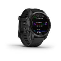 Pametni sat GARMIN Fenix 7S Solar, HR, GPS, multisport, crni/crni remen