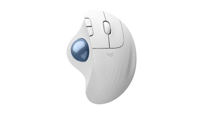 Miška LOGITECH Ergo M575S, optički, 2000dpi, trackball, bežični, USB, beli